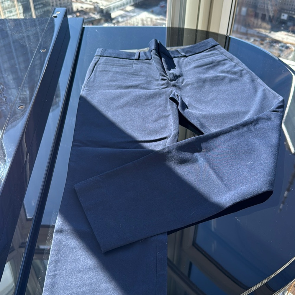 Washable dress pants with straight leg